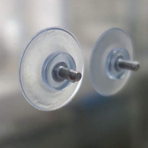 DOITOOL - Lote de 6 ventosas de plástico con ventosa, tornillos de repuesto para mesa de cristal con tornillo de 4 mm DOITOOL - Lote de 6 ventosas de plástico con ventosa, tornillos de repuesto para mesa de cristal con tornillo de 4 mm