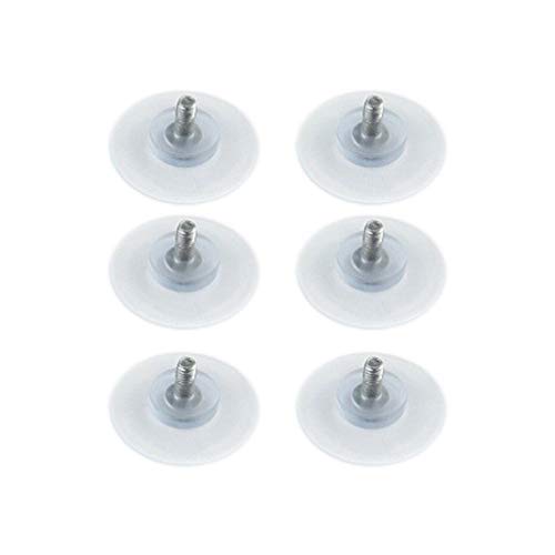 DOITOOL - Lote de 6 ventosas de plástico con ventosa, tornillos de repuesto para mesa de cristal con tornillo de 4 mm DOITOOL - Lote de 6 ventosas de plástico con ventosa, tornillos de repuesto para mesa de cristal con tornillo de 4 mm