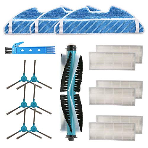 DOKKOO Kit de repuestos Accesorio para Cecotec Conga 1490 Cecotec Conga 1590 Robot Aspirador Repuestos Paquete de 1 Cepillo Principal, 6 filtros Hepa, 6 cepillos Laterales, 3 Trapos de fregona DOKKOO Kit de repuestos Accesorio para Cecotec Conga 1490 Cecotec Conga 1590 Robot Aspirador Repuestos Paquete de 1 Cepillo Principal, 6 filtros Hepa, 6 cepillos Laterales, 3 Trapos de fregona