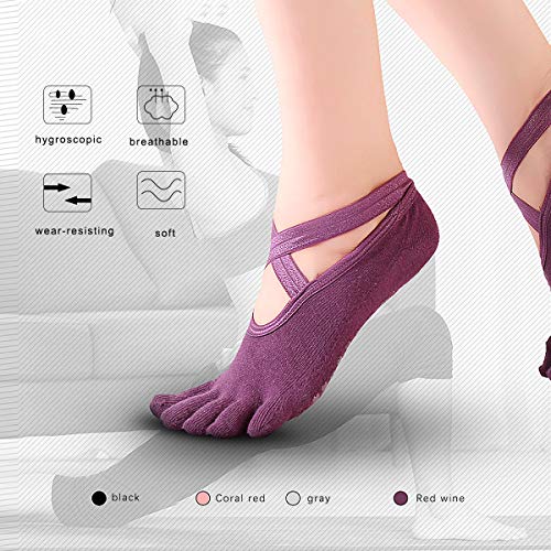 Dokpav 2 Pares Calcetines Antideslizantes ABS para Mujer Calcetines de Algodón para Yoga/Fitness/Pilates/Artes Marciales/Danza/Gimnasia/Trampolín 36-43 Dokpav 2 Pares Calcetines Antideslizantes ABS para Mujer Calcetines de Algodón para Yoga/Fitness/Pilates/Artes Marciales/Danza/Gimnasia/Trampolín 36-43