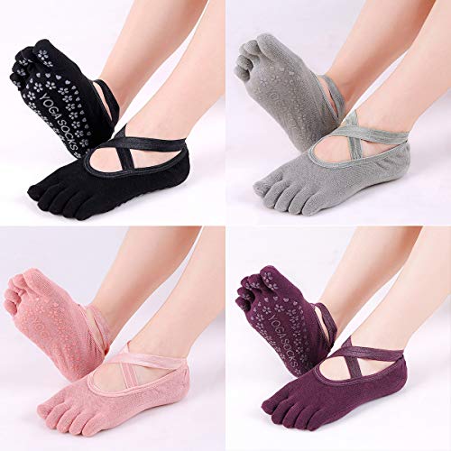 Dokpav 2 Pares Calcetines Antideslizantes ABS para Mujer Calcetines de Algodón para Yoga/Fitness/Pilates/Artes Marciales/Danza/Gimnasia/Trampolín 36-43 Dokpav 2 Pares Calcetines Antideslizantes ABS para Mujer Calcetines de Algodón para Yoga/Fitness/Pilates/Artes Marciales/Danza/Gimnasia/Trampolín 36-43