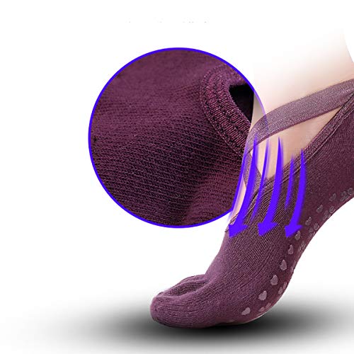 Dokpav 2 Pares Calcetines Antideslizantes ABS para Mujer Calcetines de Algodón para Yoga/Fitness/Pilates/Artes Marciales/Danza/Gimnasia/Trampolín 36-43 Dokpav 2 Pares Calcetines Antideslizantes ABS para Mujer Calcetines de Algodón para Yoga/Fitness/Pilates/Artes Marciales/Danza/Gimnasia/Trampolín 36-43