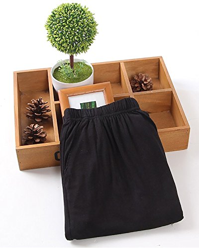 Dolamen Hombre Pantalones de Pijama Modal Algodón, 2018 Pantalones Boxeador Largo Casual Ropa de Dormir Cintura elástica Bolsillos Tiempo Libre Yoga Deportes (XXXX-Large, Negro) Dolamen Hombre Pantalones de Pijama Modal Algodón, 2018 Pantalones Boxeador Largo Casual Ropa de Dormir Cintura elástica Bolsillos Tiempo Libre Yoga Deportes (XXXX-Large, Negro)
