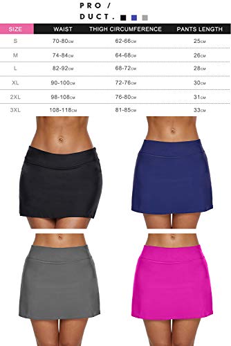 Dolamen Mujer Shorts de baño, Trajes de baño Bañador Deportivo Traje de Baño Bañador de natación Falda Bikini para Mujer Bragas Pantalones Cortos (Small, Negro) Dolamen Mujer Shorts de baño, Trajes de baño Bañador Deportivo Traje de Baño Bañador de natación Falda Bikini para Mujer Bragas Pantalones Cortos (Small, Negro)
