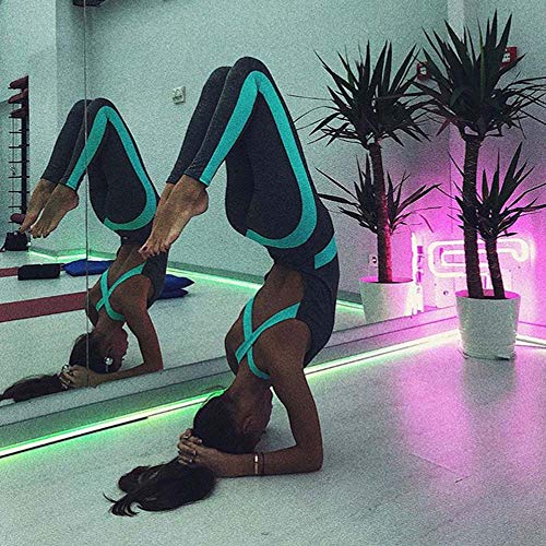 Domorebest Mujeres Yoga Correr Fitness Leggings Pantalones de Entrenamiento elástico Alto Mono Sport Romper Playsuit Domorebest Mujeres Yoga Correr Fitness Leggings Pantalones de Entrenamiento elástico Alto Mono Sport Romper Playsuit