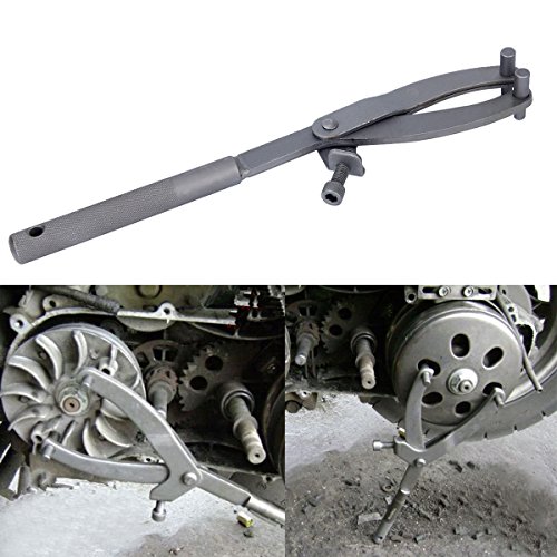 Donnagelia - Llave de embrague variadora para cinturón de motocicleta, herramienta de bloqueo de reparación, negro Donnagelia - Llave de embrague variadora para cinturón de motocicleta, herramienta de bloqueo de reparación, negro