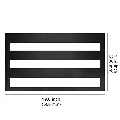 Donner Pedalera de efectos para Guitarra Ligero y Portable con Bolsa de Transporte y Cinta de Gancho y Bucle, Tablero de Pedal de Aleación 500 * 290 * 100mm (DB-3)