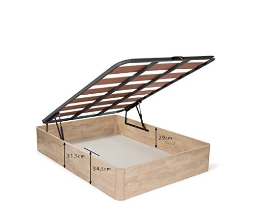 Dormidán - Canapé abatible Oferta, Gran Capacidad Esquinas Redondeada, Tapa somier con Lamas vaporizadas y Tacos de Polietileno (135x180cm, Blanco) Dormidán - Canapé abatible Oferta, Gran Capacidad Esquinas Redondeada, Tapa somier con Lamas vaporizadas y Tacos de Polietileno (135x180cm, Blanco)