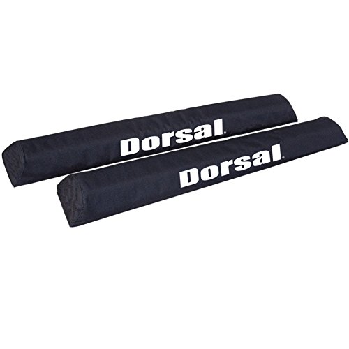 DORSAL Aero Crossbar Roof Rack Pads for Car Surfboard Kayak Sup Snowboard Racks 28 Inch Long [Pair]