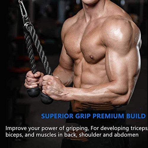 DORSION - Poleas Gimnasio para Casa, brazo, bíceps, tríceps, bláster, cable atado de muñeca, roller, agarre, mano, fuerza y entrenamiento Equipo para el fitness DORSION - Poleas Gimnasio para Casa, brazo, bíceps, tríceps, bláster, cable atado de muñeca, roller, agarre, mano, fuerza y entrenamiento Equipo para el fitness