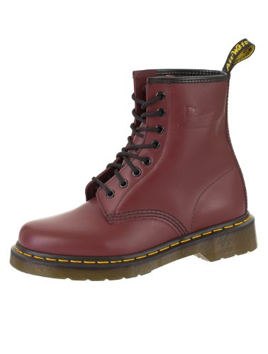 Dr. Martens 1460 Smooth, Botas Militares Unisex, Rojo Rouge Cerise, 46 EU