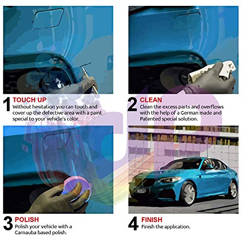 DrawndPaint for/Citroen 2CV / Rouge PAVOT - AC410 / Touch-UP Sistema DE Pintura Coincidencia EXACTA/Essential Care