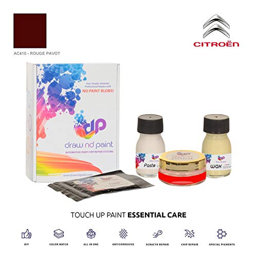 DrawndPaint for/Citroen 2CV / Rouge PAVOT - AC410 / Touch-UP Sistema DE Pintura Coincidencia EXACTA/Essential Care DrawndPaint for/Citroen 2CV / Rouge PAVOT - AC410 / Touch-UP Sistema DE Pintura Coincidencia EXACTA/Essential Care