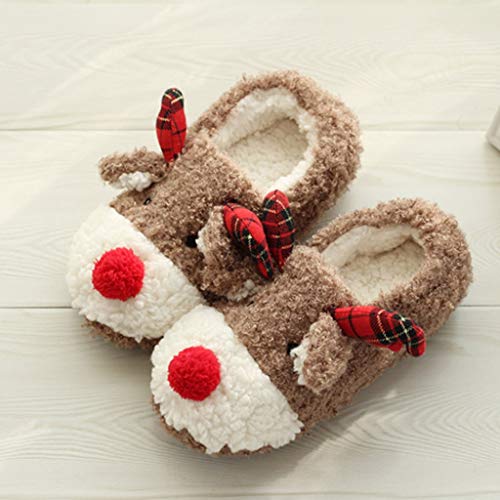 DreamedU Zapatillas Casa Mujer Algodon de Navidad Lindo y Cómodo Antideslizante de Suela Gruesa de Otoño e Invierno 200929 DreamedU Zapatillas Casa Mujer Algodon de Navidad Lindo y Cómodo Antideslizante de Suela Gruesa de Otoño e Invierno 200929