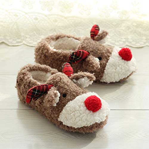 DreamedU Zapatillas Casa Mujer Algodon de Navidad Lindo y Cómodo Antideslizante de Suela Gruesa de Otoño e Invierno 200929 DreamedU Zapatillas Casa Mujer Algodon de Navidad Lindo y Cómodo Antideslizante de Suela Gruesa de Otoño e Invierno 200929