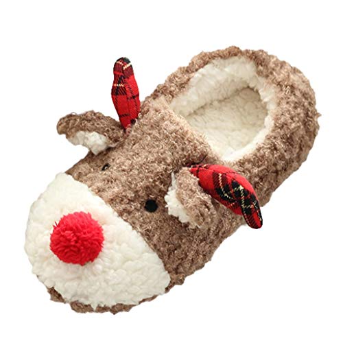 DreamedU Zapatillas Casa Mujer Algodon de Navidad Lindo y Cómodo Antideslizante de Suela Gruesa de Otoño e Invierno 200929 DreamedU Zapatillas Casa Mujer Algodon de Navidad Lindo y Cómodo Antideslizante de Suela Gruesa de Otoño e Invierno 200929