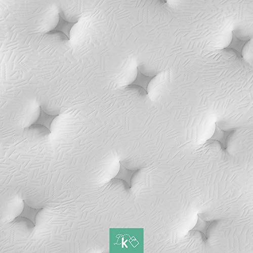 Dreaming Kamahaus Elite Colchón, con Viscografeno-Soft, Blanco, 135x190 Dreaming Kamahaus Elite Colchón, con Viscografeno-Soft, Blanco, 135x190