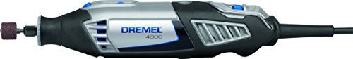 Dremel 4000 - Multiherramienta, 175 W, kit con 1 complemento, 45 accesorios, velocidad variable 5.000 - 35.000 rpm para tallar, grabar, fresar, amolar, limpiar, pulir, cortar y lijar