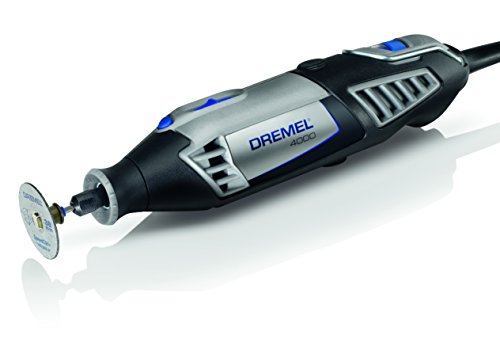 Dremel 4000 - Multiherramienta, 175 W, kit con 1 complemento, 45 accesorios, velocidad variable 5.000 - 35.000 rpm para tallar, grabar, fresar, amolar, limpiar, pulir, cortar y lijar