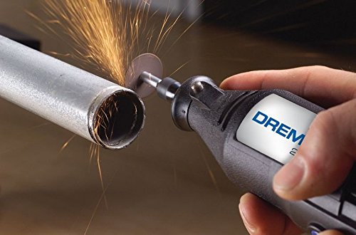 Dremel 420 - Juego de 20 Discos de corte reforzados con fibra de vidrio, 24 mm, para trabajos duros para herramienta rotativa para tronzar y cortar en metal, madera y plástico, Negro