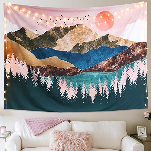 Dremisland Sol Tapiz de Pared Bosque Árbol Tapiz Montaña Colgante de Pared Psicodélico Naturaleza Paisaje Tapiz Decoración del hogar para Dormitorio Sala de Estar (Vistoso, M / 130 X 150 cm) Dremisland Sol Tapiz de Pared Bosque Árbol Tapiz Montaña Colgante de Pared Psicodélico Naturaleza Paisaje Tapiz Decoración del hogar para Dormitorio Sala de Estar (Vistoso, M / 130 X 150 cm)
