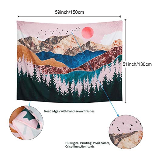 Dremisland Sol Tapiz de Pared Bosque Árbol Tapiz Montaña Colgante de Pared Psicodélico Naturaleza Paisaje Tapiz Decoración del hogar para Dormitorio Sala de Estar (Vistoso, M / 130 X 150 cm) Dremisland Sol Tapiz de Pared Bosque Árbol Tapiz Montaña Colgante de Pared Psicodélico Naturaleza Paisaje Tapiz Decoración del hogar para Dormitorio Sala de Estar (Vistoso, M / 130 X 150 cm)