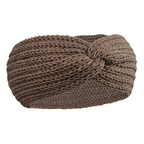 DRESHOW 4 Piezas Crochet Arco Turbante Knit Diadema Mujer Invierno Vendas Elasticas Anchas Tejida Lana Cintas Para El Pelo Banda de pelo más cálido DRESHOW 4 Piezas Crochet Arco Turbante Knit Diadema Mujer Invierno Vendas Elasticas Anchas Tejida Lana Cintas Para El Pelo Banda de pelo más cálido