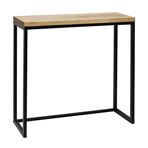 DS Dropshipping Consola Recibidor iCub Negro Tablero Grueso 3cm Madera Maciza 80x30x80cm Efecto Vintage DS Dropshipping Consola Recibidor iCub Negro Tablero Grueso 3cm Madera Maciza 80x30x80cm Efecto Vintage