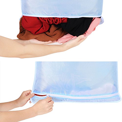 Dsaren Bolsa Ropa Sucia Colgar, Organizador de Ropa Sucia Ahorro de Espacio Colgando Bolsa de Cestas con Ganchos (Gris) Dsaren Bolsa Ropa Sucia Colgar, Organizador de Ropa Sucia Ahorro de Espacio Colgando Bolsa de Cestas con Ganchos (Gris)