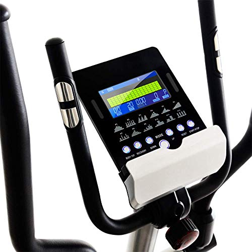 DSHUJC Bicicleta Elíptica Cardio Mute para Interiores, máquina de Entrenamiento físico para Oficina en casa, 32 programas de Entrenamiento, Modo de competición, Peso m