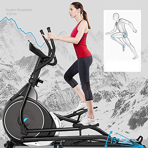 DSHUJC Bicicleta elíptica Profesional muda, 32 programas de Entrenamiento Cardio Home Office Fitness Workout Machine Adecuado para Todas Las Edades Peso máximo del USU