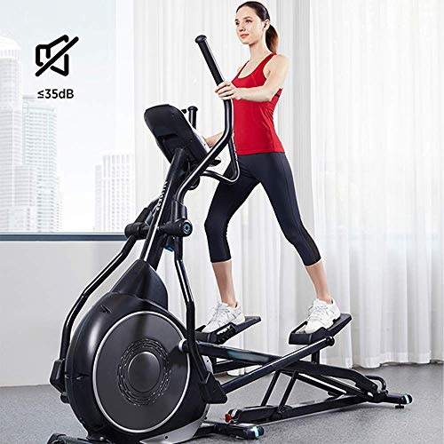 DSHUJC Bicicleta elíptica Profesional muda, 32 programas de Entrenamiento Cardio Home Office Fitness Workout Machine Adecuado para Todas Las Edades Peso máximo del USU