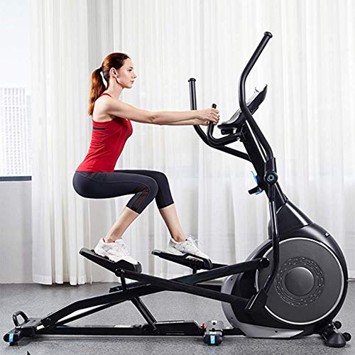 DSHUJC Bicicleta elíptica Profesional muda, 32 programas de Entrenamiento Cardio Home Office Fitness Workout Machine Adecuado para Todas Las Edades Peso máximo del USU