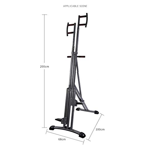 DSHUJC Escalador Vertical Plegable para Gimnasio en casa, máquina de Escalada para Ejercicios para el hogar, Entrenador Corporal, Entrenamiento de Entrenamiento Cardio