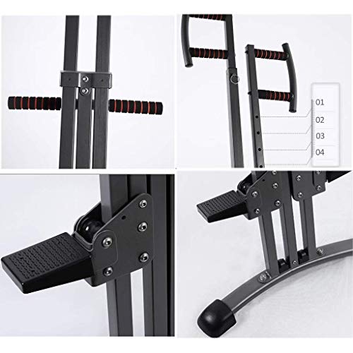 DSHUJC Escalador Vertical Plegable para Gimnasio en casa, máquina de Escalada para Ejercicios para el hogar, Entrenador Corporal, Entrenamiento de Entrenamiento Cardio DSHUJC Escalador Vertical Plegable para Gimnasio en casa, máquina de Escalada para Ejercicios para el hogar, Entrenador Corporal, Entrenamiento de Entrenamiento Cardio