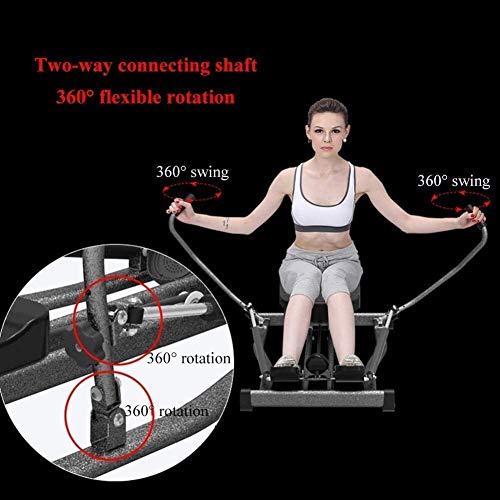 DSHUJC Máquina de Remo, máquina de Remo hidráulica para Interiores Fitness Máquina de Remo de Planeador Multifuncional de 360 Grados Equipos de Fitness DSHUJC Máquina de Remo, máquina de Remo hidráulica para Interiores Fitness Máquina de Remo de Planeador Multifuncional de 360 Grados Equipos de Fitness