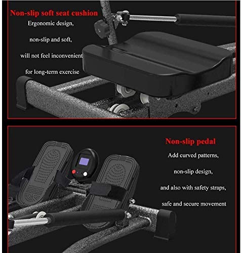 DSHUJC Máquina de Remo, máquina de Remo hidráulica para Interiores Fitness Máquina de Remo de Planeador Multifuncional de 360 Grados Equipos de Fitness DSHUJC Máquina de Remo, máquina de Remo hidráulica para Interiores Fitness Máquina de Remo de Planeador Multifuncional de 360 Grados Equipos de Fitness