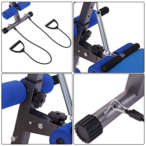 DSHUJC Máquina de Remo multifunción para Uso doméstico, Entrenador de Remo asistido en Cuclillas para Ejercicios de Sentadillas y Entrenamiento de glúteos, Tabla de Ci DSHUJC Máquina de Remo multifunción para Uso doméstico, Entrenador de Remo asistido en Cuclillas para Ejercicios de Sentadillas y Entrenamiento de glúteos, Tabla de Ci