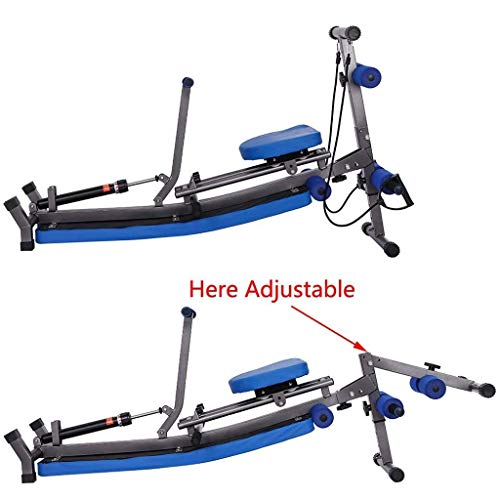 DSHUJC Máquina de Remo multifunción para Uso doméstico, Entrenador de Remo asistido en Cuclillas para Ejercicios de Sentadillas y Entrenamiento de glúteos, Tabla de Ci DSHUJC Máquina de Remo multifunción para Uso doméstico, Entrenador de Remo asistido en Cuclillas para Ejercicios de Sentadillas y Entrenamiento de glúteos, Tabla de Ci