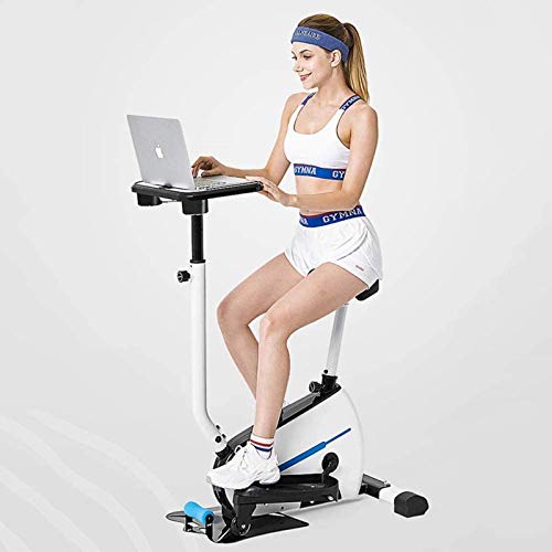 DSHUJC Máquina elíptica Bicicleta elíptica Bicicleta elíptica, máquina de Ejercicios y Pasos Ajuste Continuo de la Resistencia Entrenador elíptico + Soporte para Table