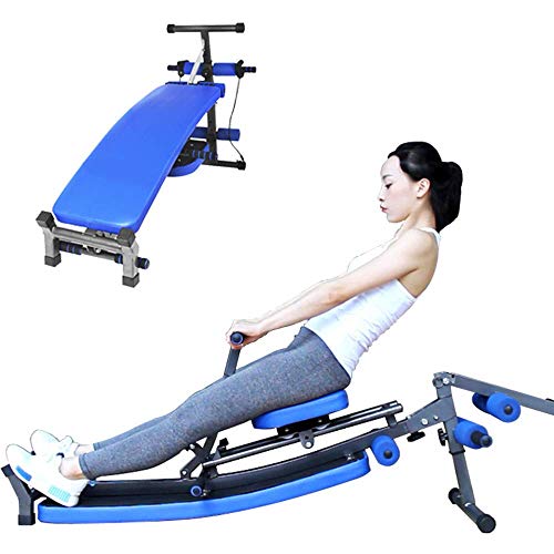 DSHUJC Tablero de Abdominales Plegable Máquina de Remo Multifuncional Almohadilla de Tabla supina Entrenador Abdominal Espalda Fitness Equipo de Ejercicio