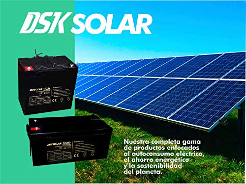 DSK Solar Batería Solar de GEL Ciclo Profundo 12V 100Ah Ideal para Placas Solares DSK Solar Batería Solar de GEL Ciclo Profundo 12V 100Ah Ideal para Placas Solares