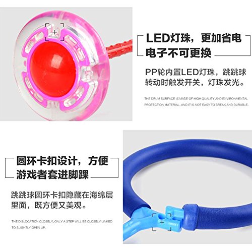 DSstyles Niños Intermitente Salto Anillo Colorido Tobillo Saltar Cuerdas Deportes Swing Bola Azul DSstyles Niños Intermitente Salto Anillo Colorido Tobillo Saltar Cuerdas Deportes Swing Bola Azul