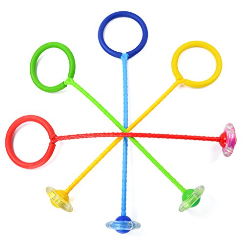 DSstyles Niños Intermitente Salto Anillo Colorido Tobillo Saltar Cuerdas Deportes Swing Bola Azul DSstyles Niños Intermitente Salto Anillo Colorido Tobillo Saltar Cuerdas Deportes Swing Bola Azul