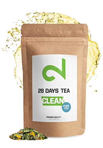 DUAL 28 Days Detox Tea - Té desintoxicante | Para Pérdida de Peso |Té Adelgazante y Purificador| Infusión de Dieta Para Pérdida de Grasa|Quemagrasa Natural|Té de hojas sueltas|Hecho en Alemania| 85g