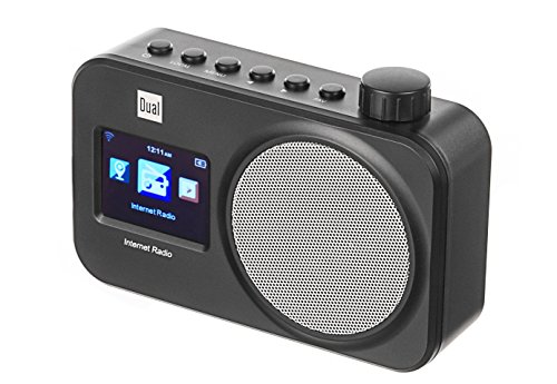 Dual IR 11 - Radio por Internet con Pantalla a Color (Wi-Fi, UPnP, reproducción de Audio automática, búsqueda de Red automática, función de Despertador, Funcionamiento con Red), Color Negro