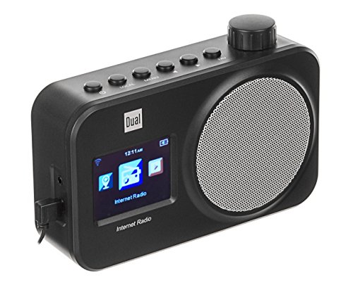 Dual IR 11 - Radio por Internet con Pantalla a Color (Wi-Fi, UPnP, reproducción de Audio automática, búsqueda de Red automática, función de Despertador, Funcionamiento con Red), Color Negro