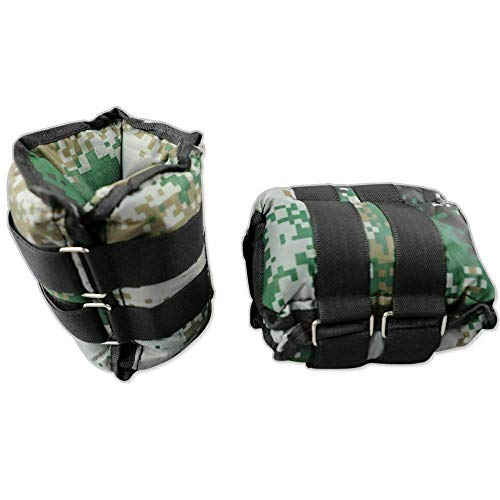 Ducomi Juri - Soft Pesos para Tobillos y Muñecas - Ideal para Deportes y Actividad Física - Mejora el Tono Muscular de Las Extremidades Inferiores y Superiores (Camo, 2 x 0,250 kg)