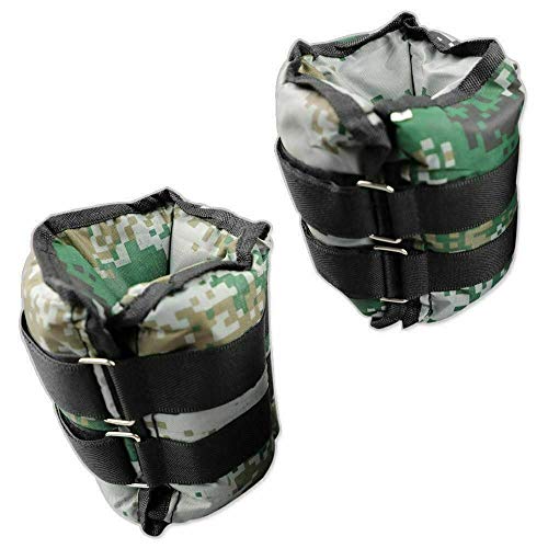 Ducomi Juri - Soft Pesos para Tobillos y Muñecas - Ideal para Deportes y Actividad Física - Mejora el Tono Muscular de Las Extremidades Inferiores y Superiores (Camo, 2 x 0,250 kg)