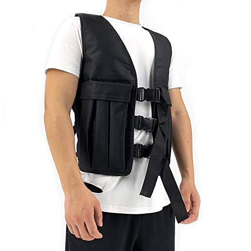 Ducomi LIM Chaleco de Peso Ajustable - Chaleco de Peso con Bolsas para Placas de Peso de Metal - Fitness, Ejercicio de Gimnasio, Chalecos con Peso, Tracciones de Corpiño Pesado (Negro) Ducomi LIM Chaleco de Peso Ajustable - Chaleco de Peso con Bolsas para Placas de Peso de Metal - Fitness, Ejercicio de Gimnasio, Chalecos con Peso, Tracciones de Corpiño Pesado (Negro)